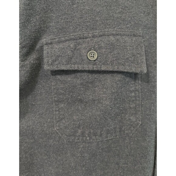 LL BEAN Chamois Shirt Traditional Fit Flannel Mens XL Blue Gorp Outdoor Cabin - Picture 2 of 7